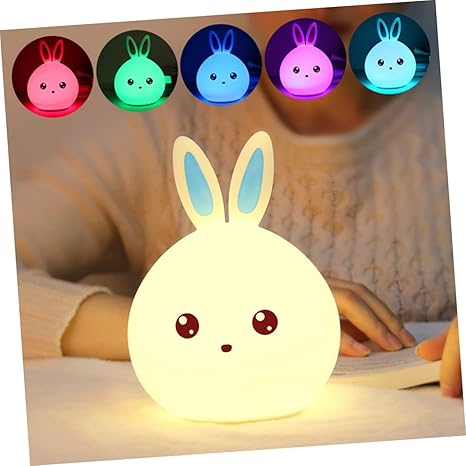 Rabbit Lamp - Touch Dimming Bedside Bunny Lamp Kids